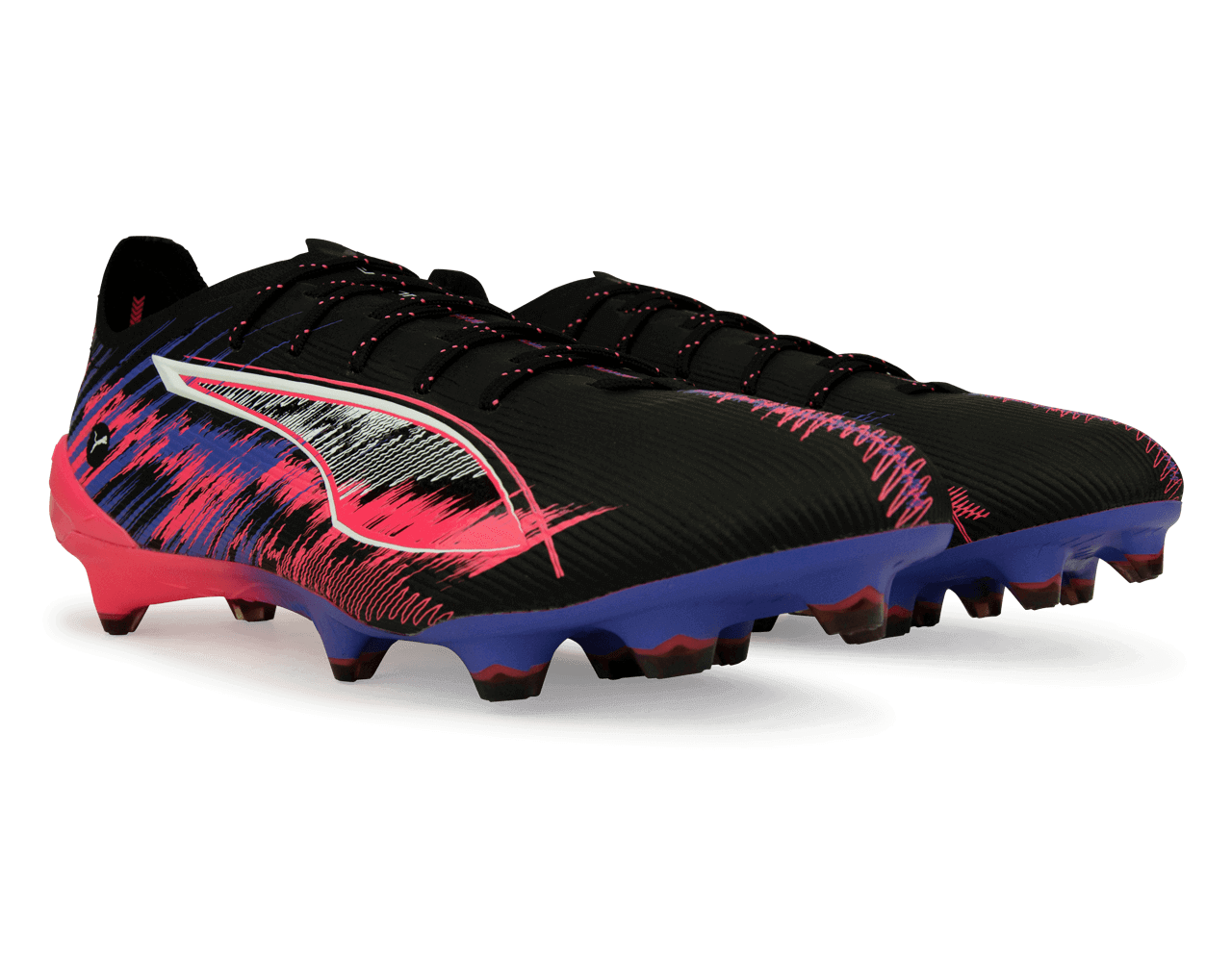 PUMA Men's Ultra 5 Ultimate F1 FG Black/Sunset Glow、mySite、bottomscart