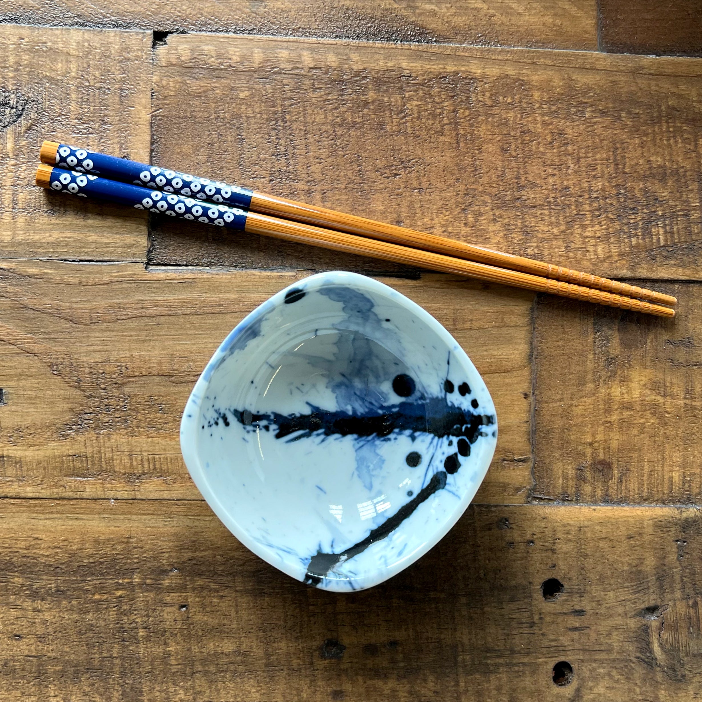 Chopsticks Set Bamboo Waka Blue/White、mySite、topwebapps