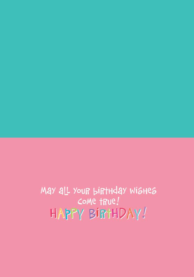  Birthday Card - Make a Wish Cupcake Glitter、mySite、ghnorth