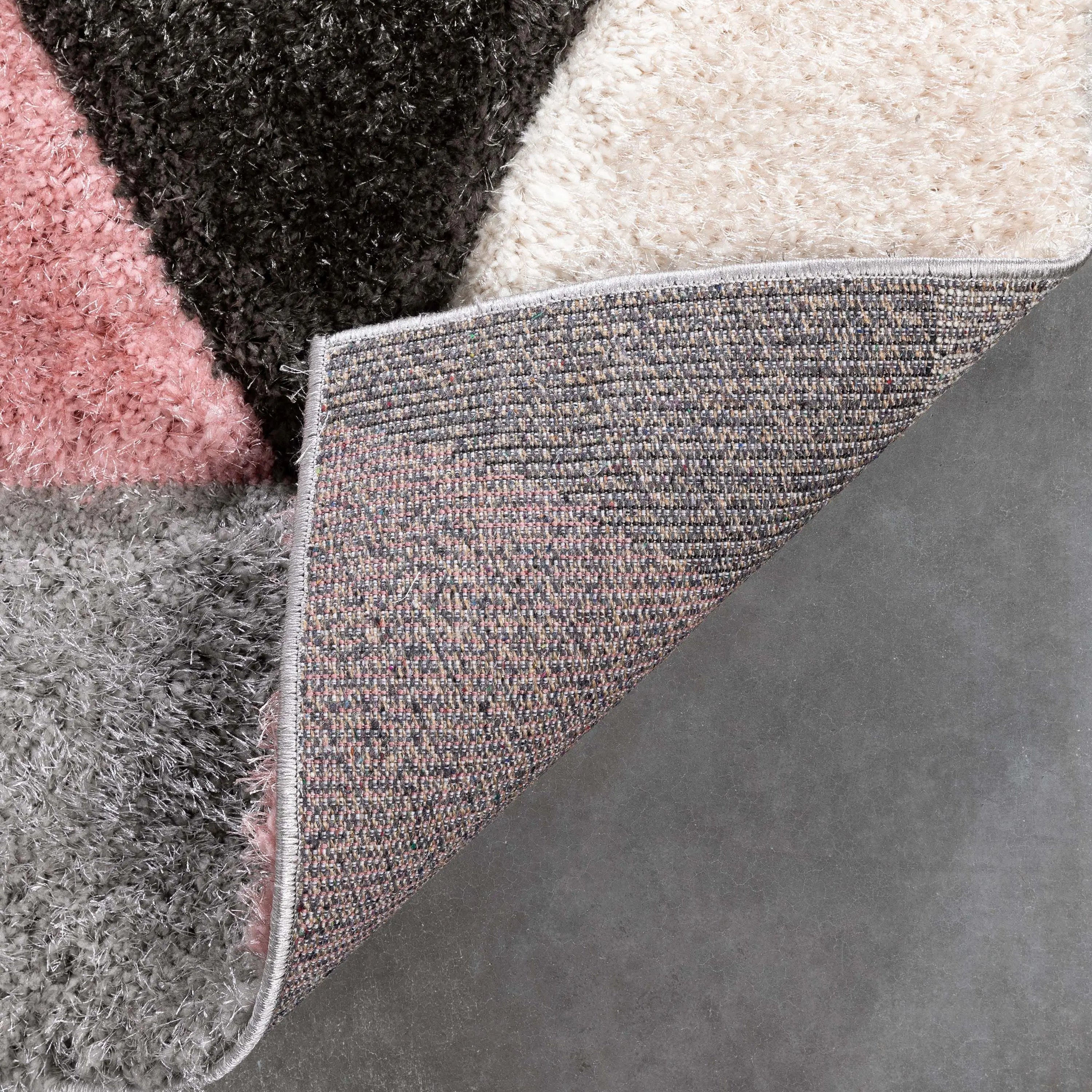 Holland Modern Geometric Blush 3D Textured Thick & Soft Shag Rug、mySite、gigharbornorthrealestate