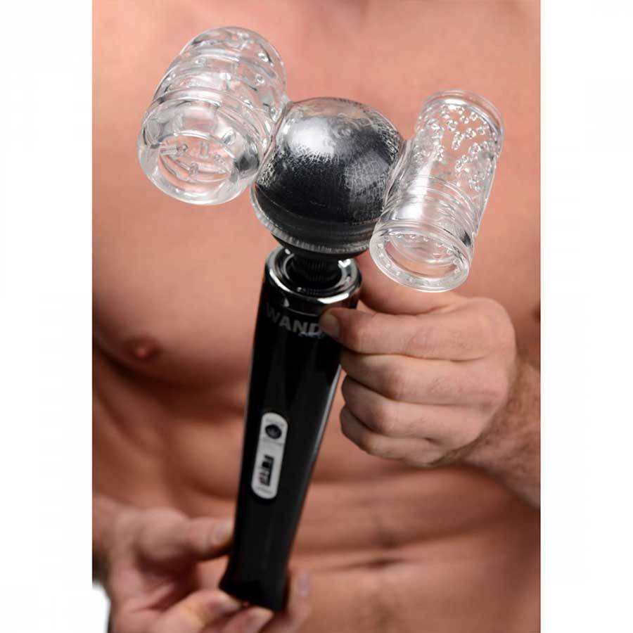 2 in 1 Male Masturbator Tube Stroker Attachment For Magic Wand、mySite、bottomscart