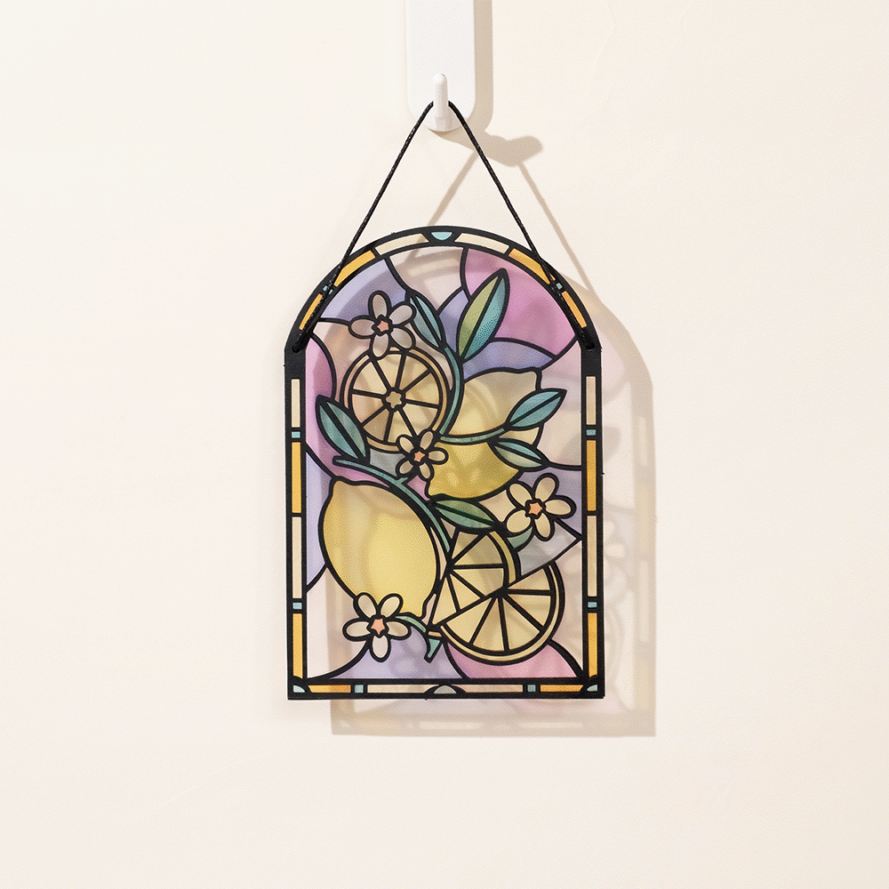 Zest Birthday Lemons Suncatcher Card、mySite、solidvoid
