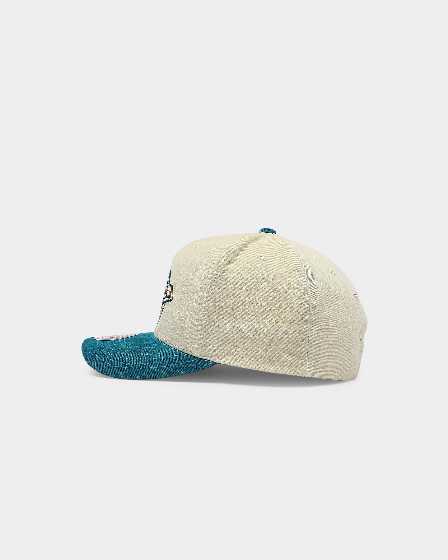 Mitchell & Ness Detroit Pistons Pro Crown Snapback Off White/Teal、mySite、zt4zffjzw