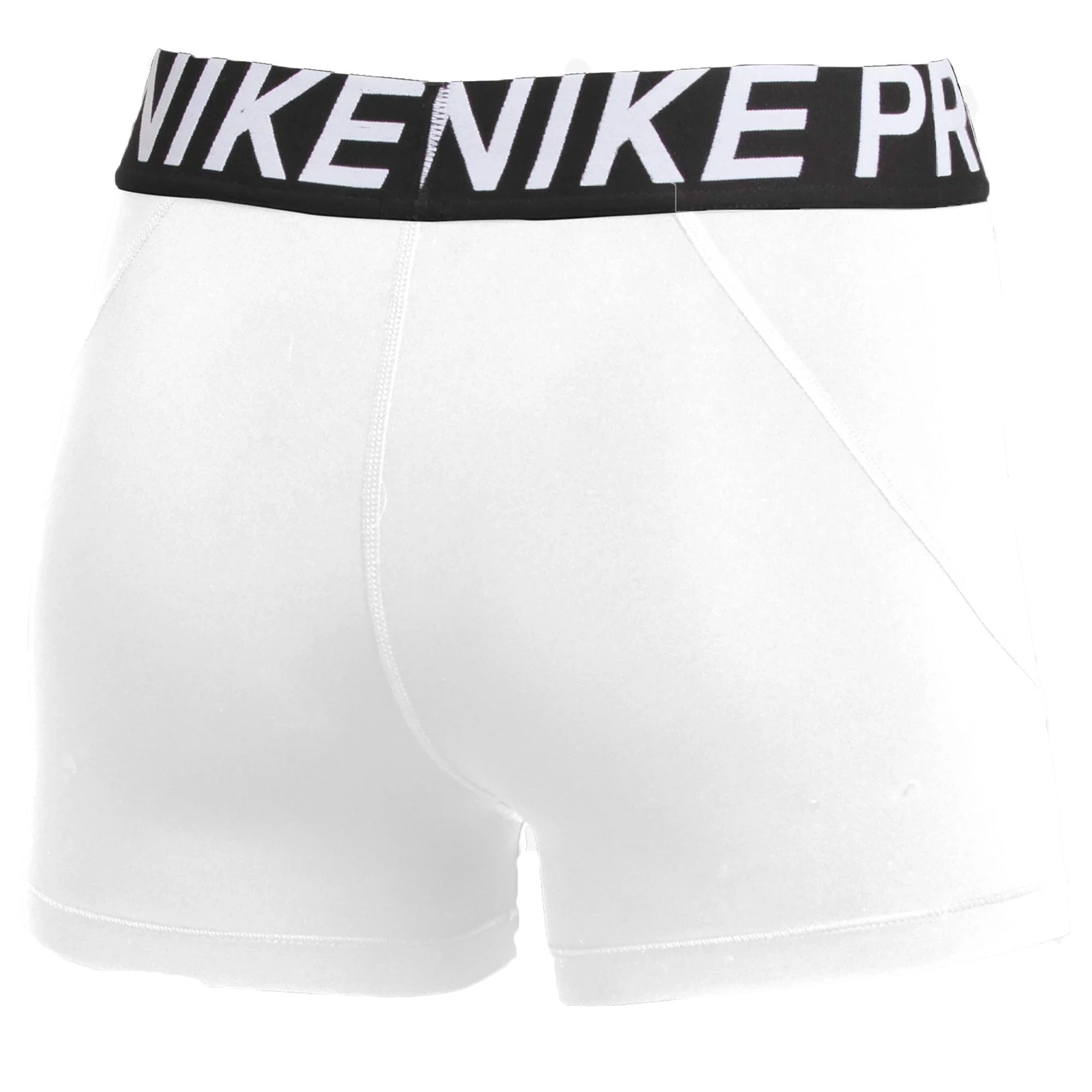 Nike Women's Pro Tight 5'' Shorts White/Black、mySite、bottomscart