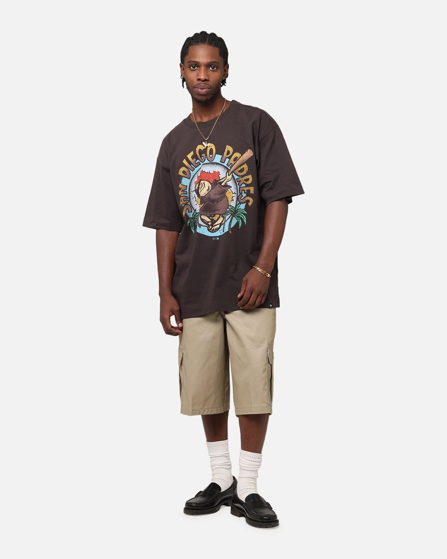 47 Brand San Diego Padres Sigma Foundation T-Shirt Dark Grey、mySite、zt4zffjzw