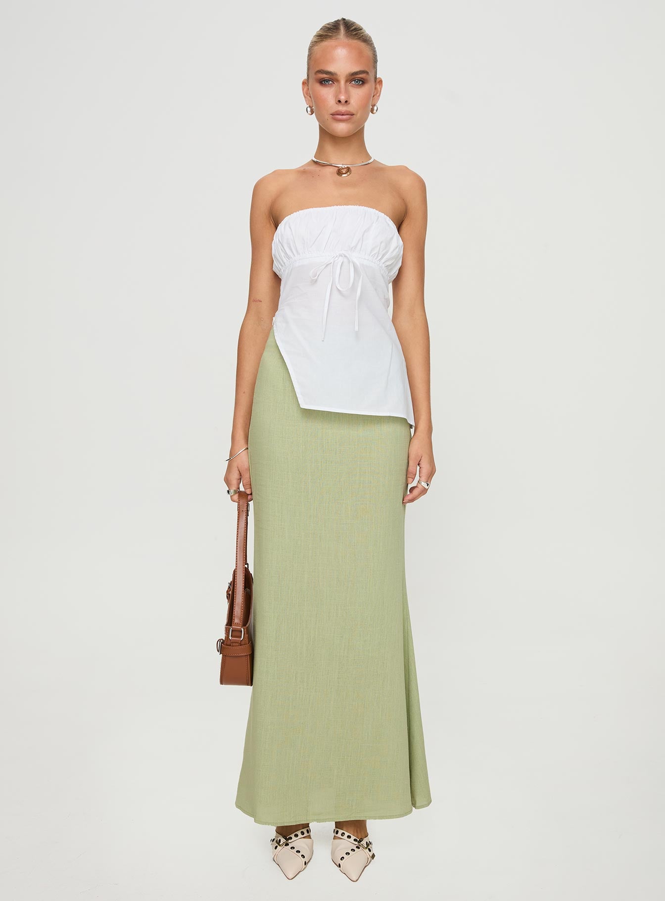 Kiji Strapless Top White、mySite、solidvoid