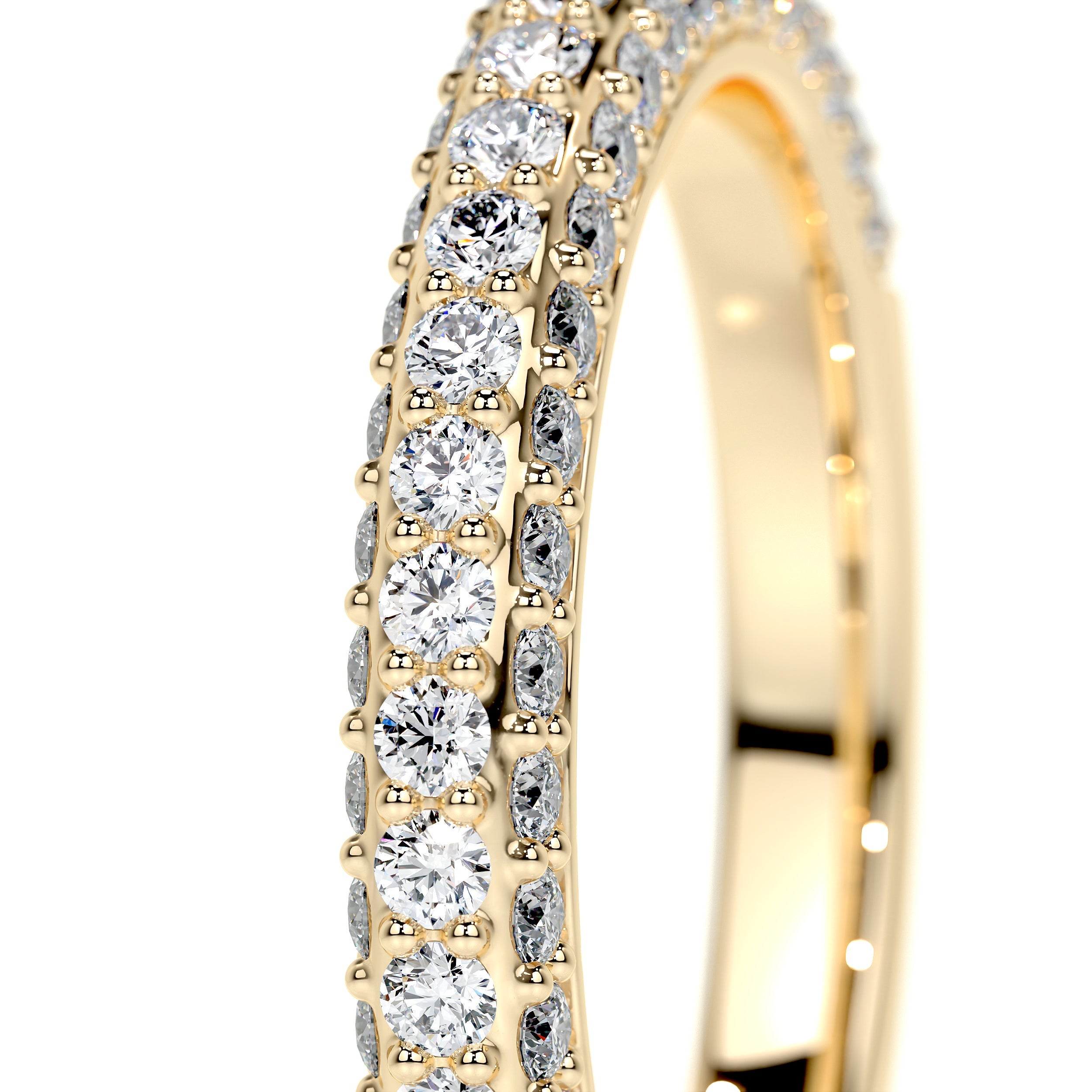 Anastasia Lab Grown Pave Diamond Wedding Ring (0.75 Carat) -18K Yellow Gold (RTS)、mySite、hinf8tx79