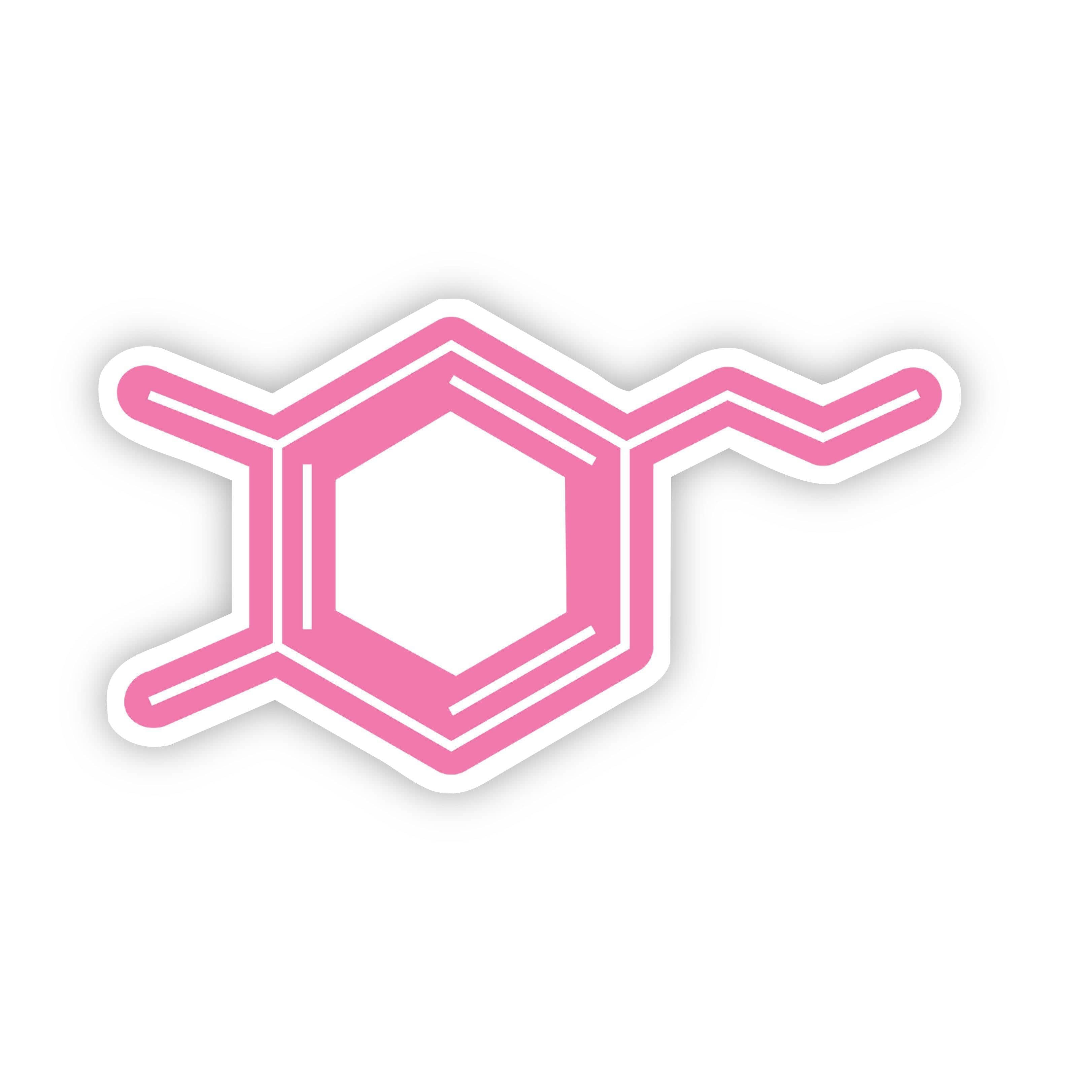  Dopamine Chemistry Pink Sticker、mySite、elrpsem3k