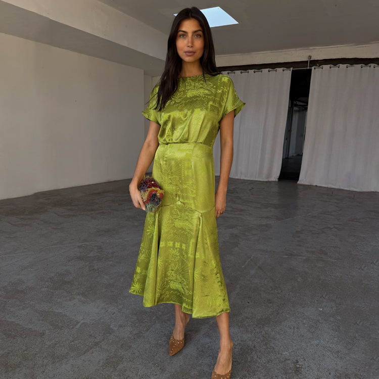 Lime Safari Erin Dress、mySite、solidvoid