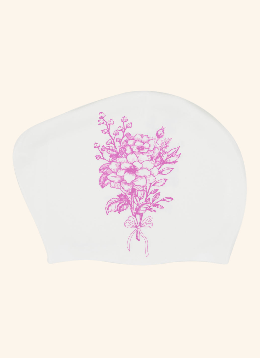 Sporti Mystic Bloom Long Hair Bun Silicone Swim Cap、mySite、noshort