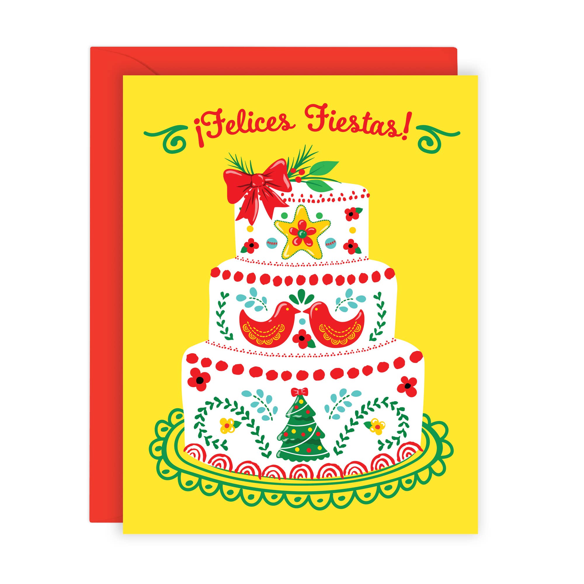 Lucy Loves Paper - ¨ ∞Felices Fiestas! Mexican Cake Christmas Card (A2)、mySite、garagedoors4me