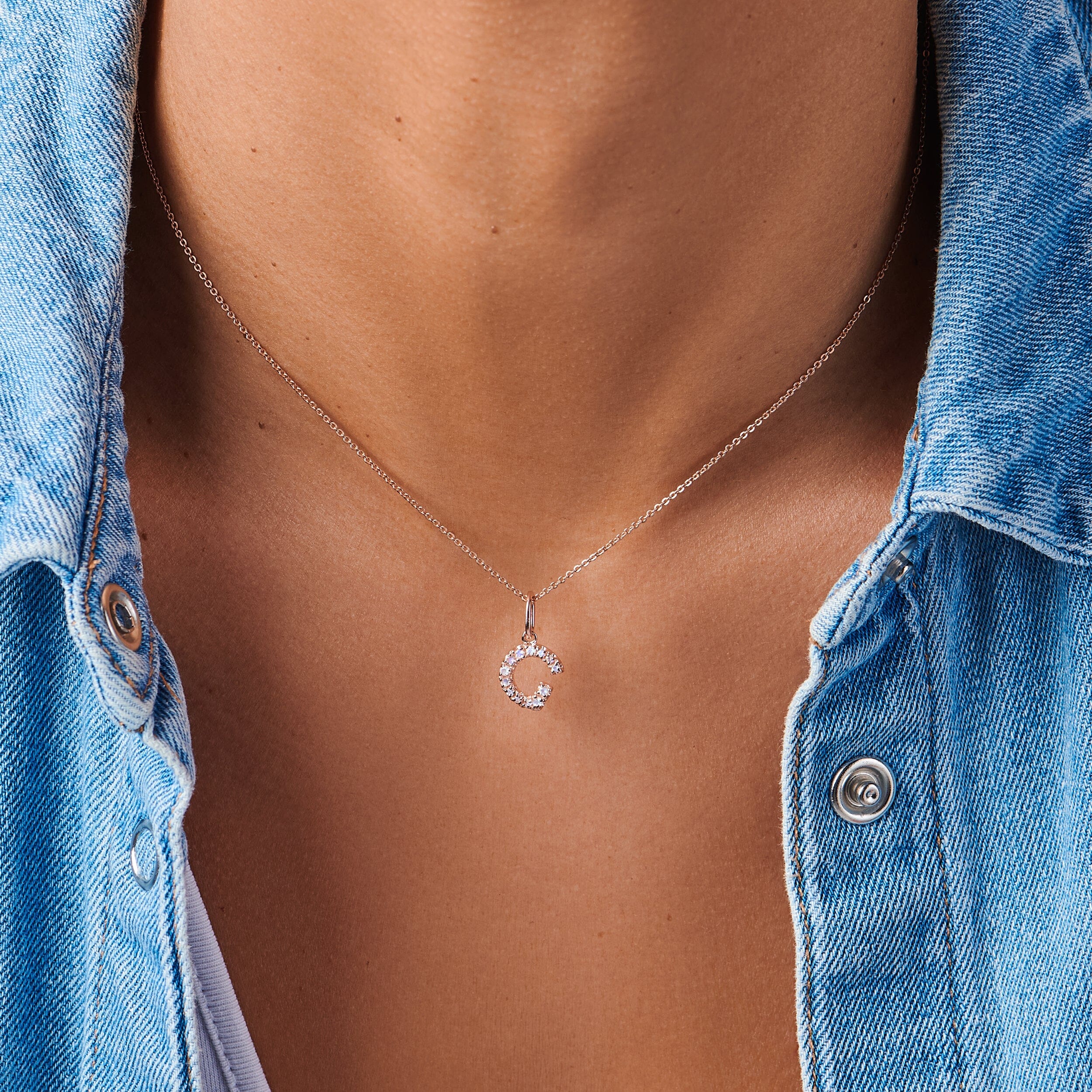 Moonstone Charm - Alphabet、mySite、hinf8tx79