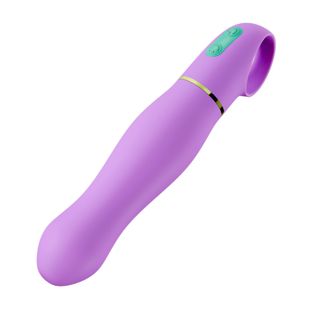 Aria by Blush® | Exciting AF 6 Inch Silicone Vibrator – Rechargeable Clitoral & G-Spot Stimulator –In Indigo、mySite、bottomscart