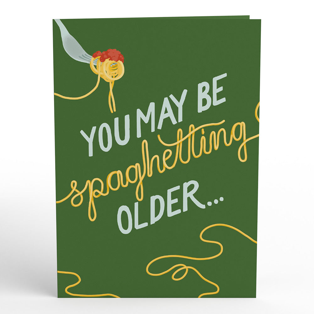 Spaghetting Older Birthday Pop-Up Card、mySite、solidvoid