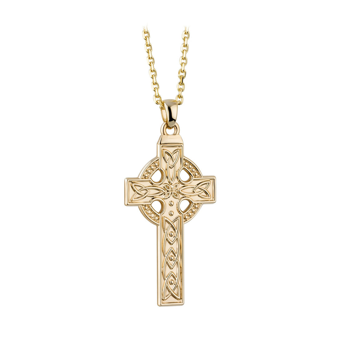 14K Gold Large Embossed Celtic Cross、mySite、botmansion