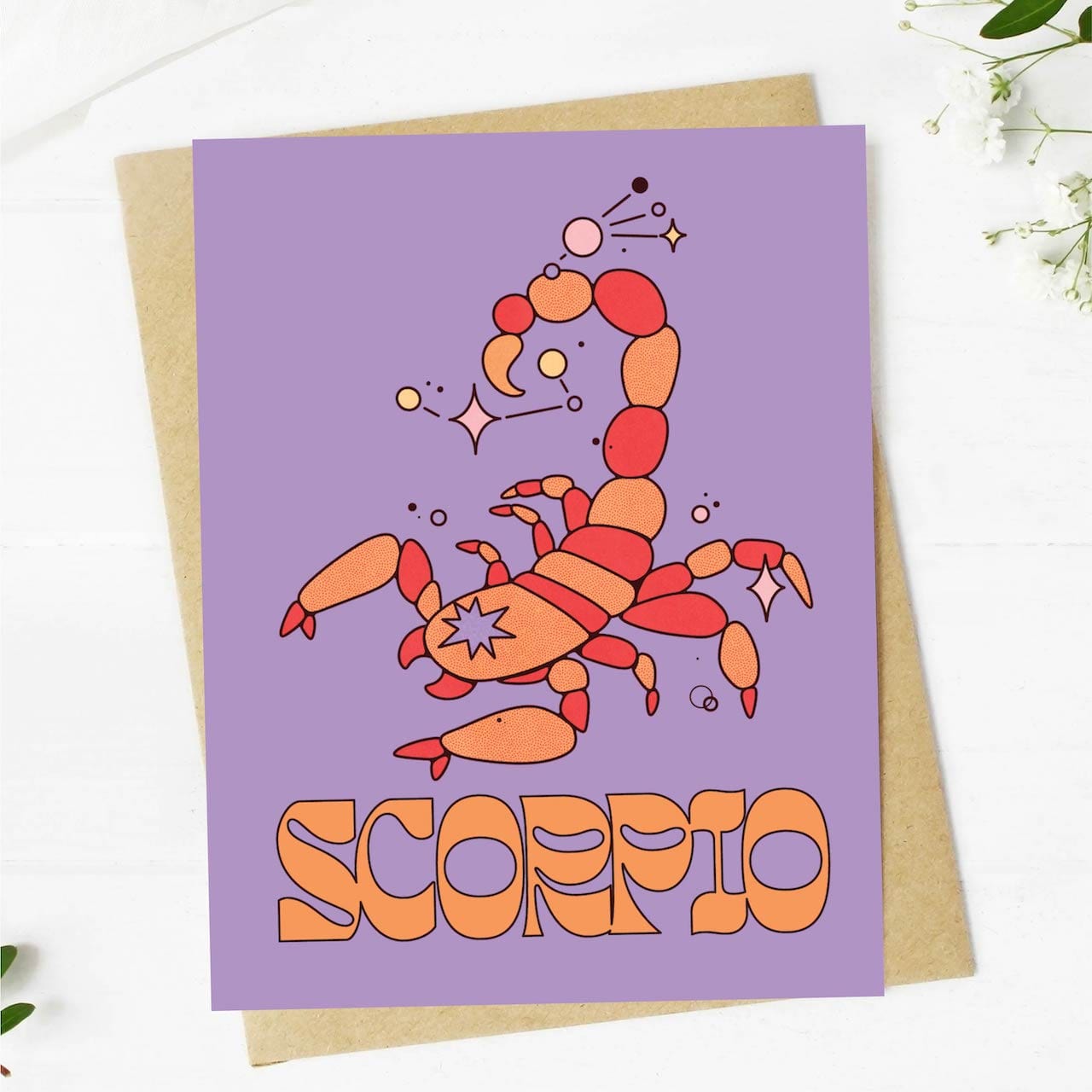  Scorpio Zodiac Greeting Card、mySite、elrpsem3k