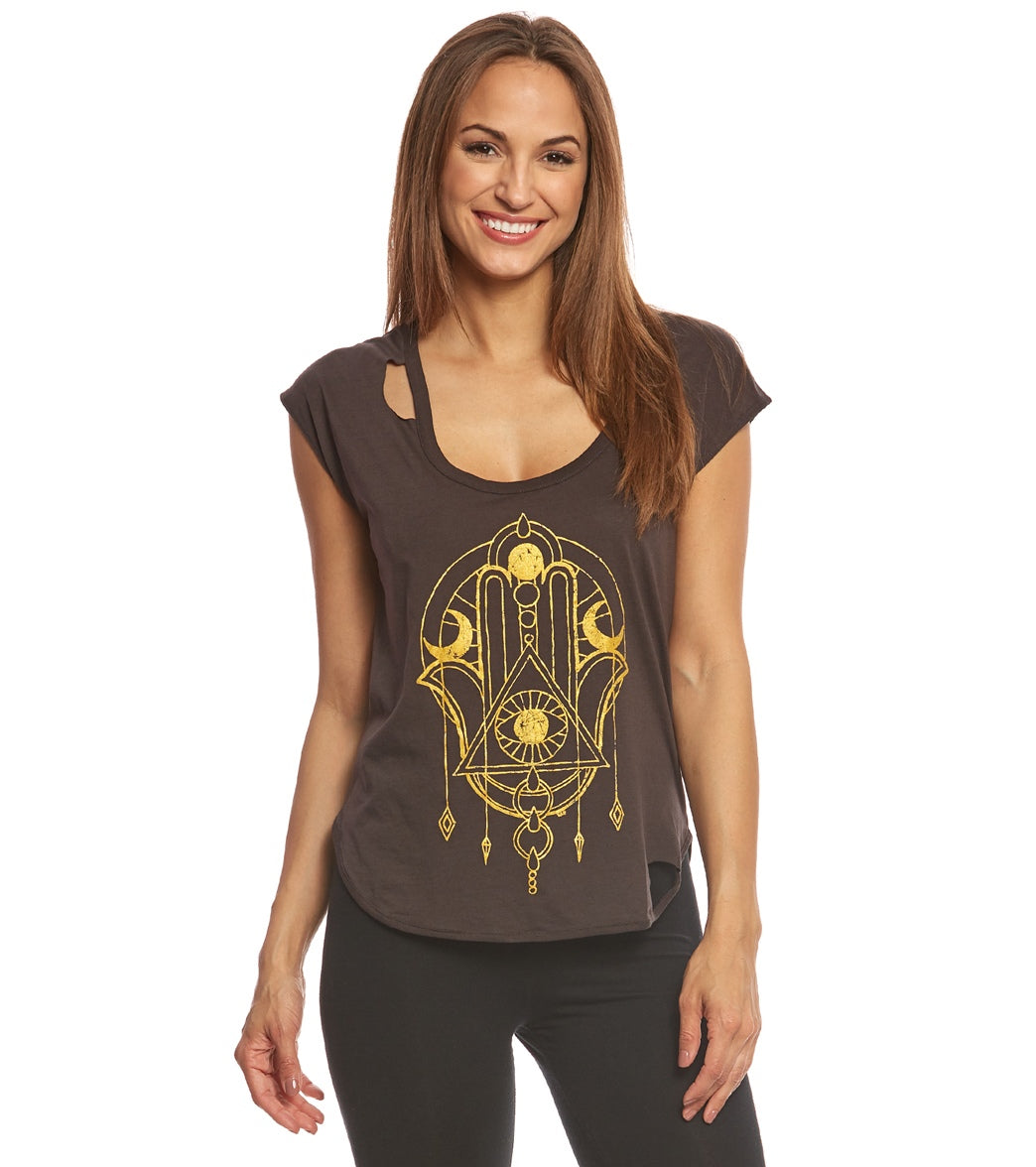 Chaser Golden Eye Hamsa Tee、mySite、noshort