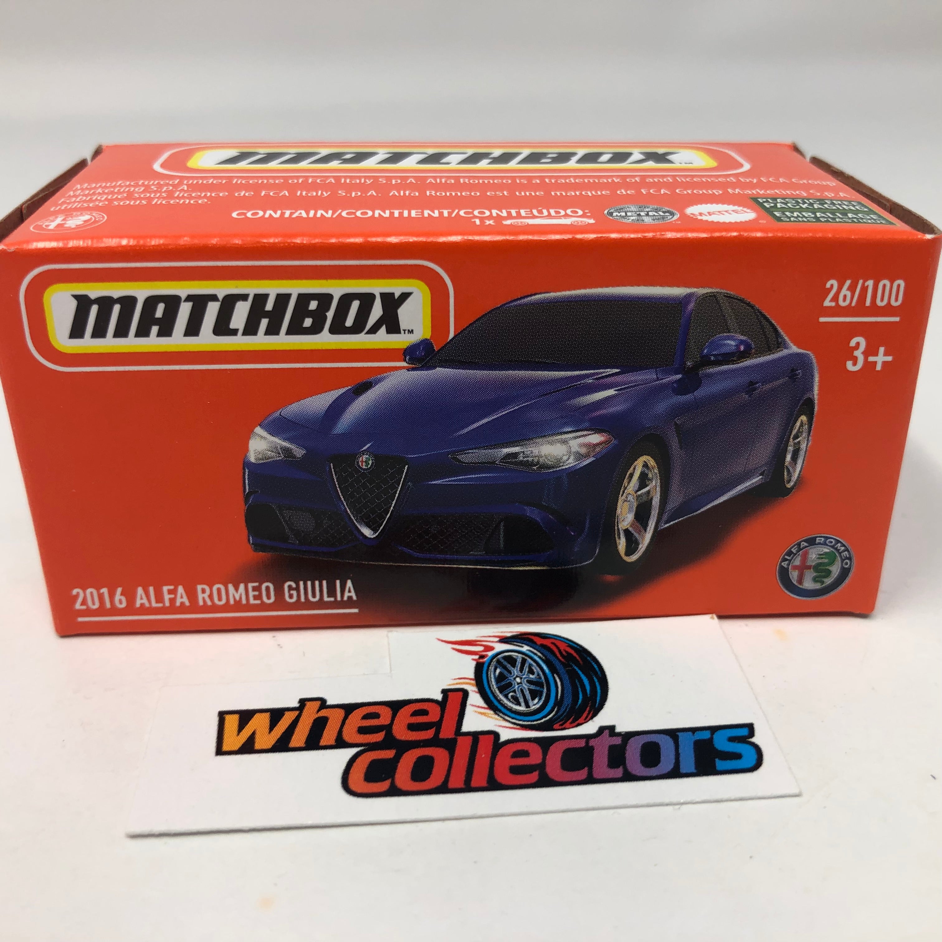 2016 Alfa Romeo Giulia * Blue * Matchbox POWER GRABS、mySite、hgirdovlk