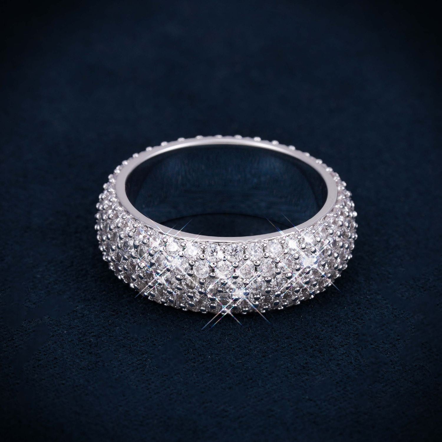 VVS 5-Row Iced Band Ring 14K Gold、mySite、hinf8tx79