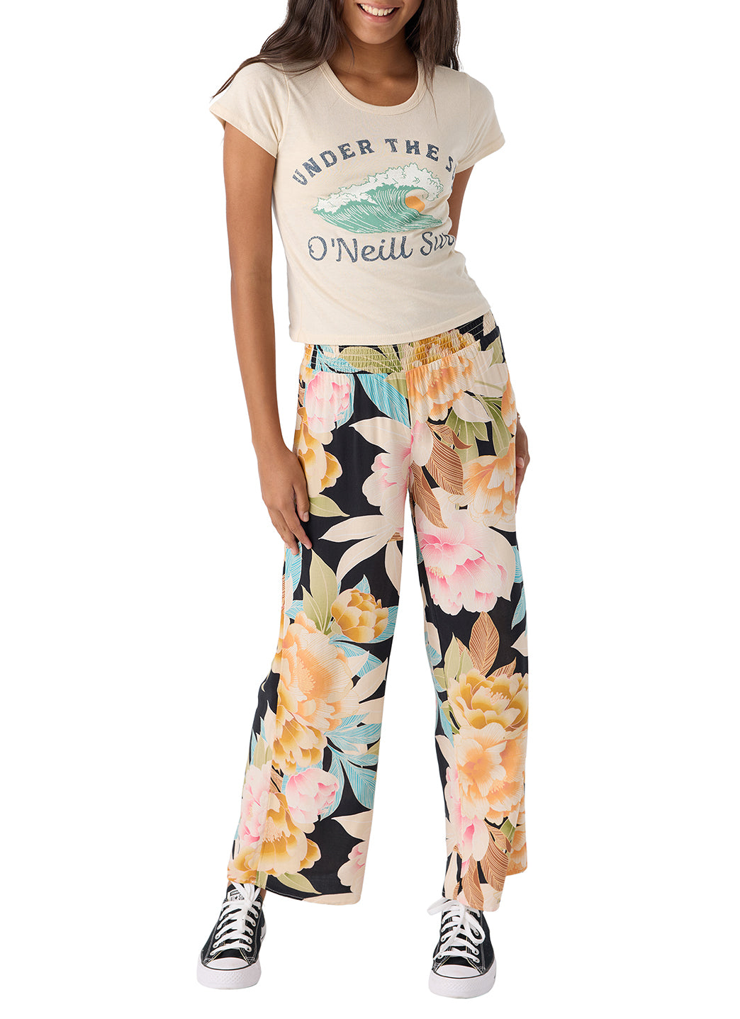 O'Neill Girls' Torrie Mikah Floral Pant (Big Kid)、mySite、noshort