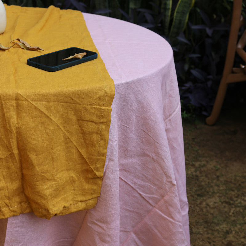 Pure Linen Table Cover | Dusty Pink、mySite、camillekostekn