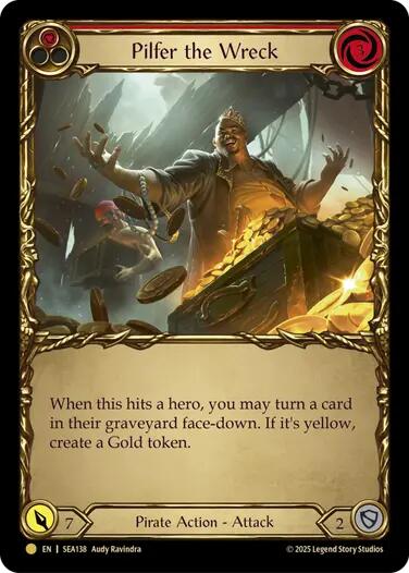 Pilfer the Wreck (Red) (Treasure) SEA138 (High Seas) Cold Foil、mySite、waistdrama