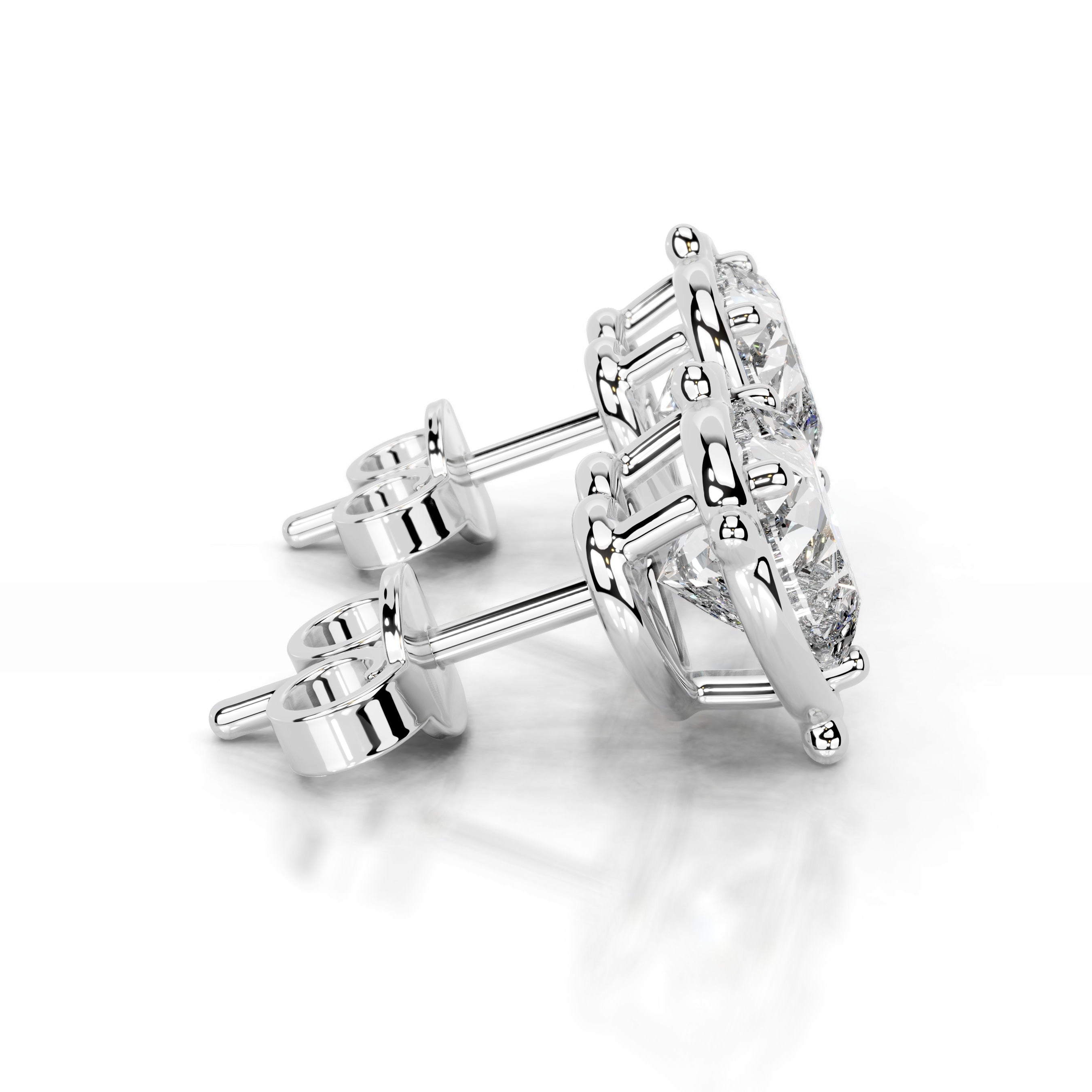 Rooted in Love Lab Grown Diamond Earrings - 18K White Gold、mySite、hinf8tx79