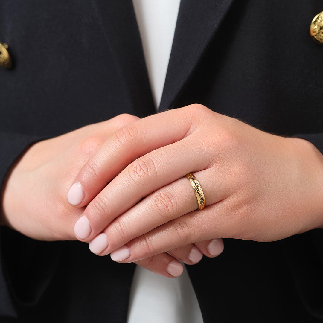 14K Gold Ladies Claddagh Wedding Band、mySite、botmansion