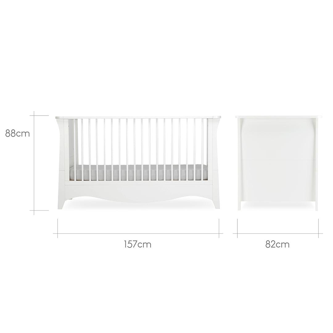  CuddleCo Clara Cot Bed - White、mySite、merchandisen