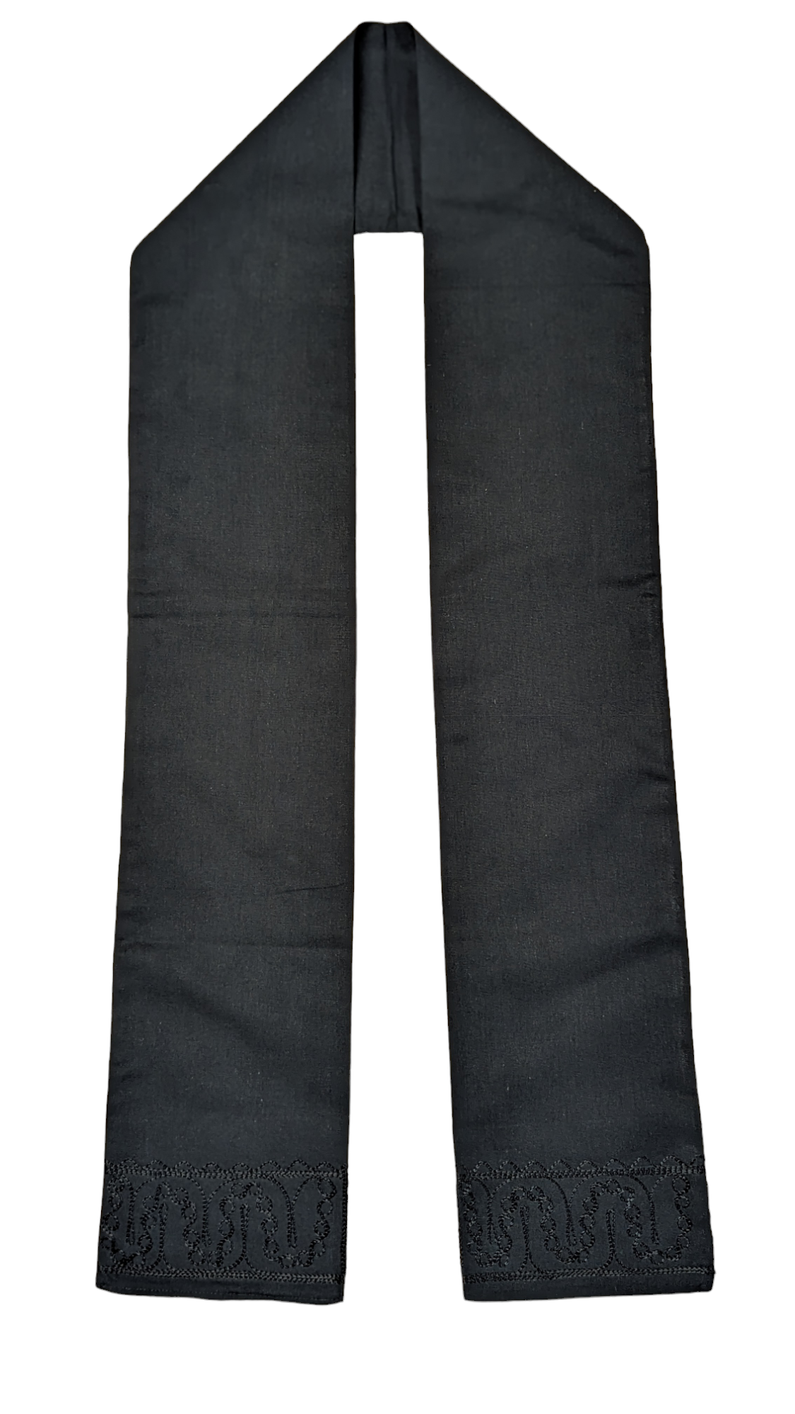 Dupsie's Ebunoluwa Essence All Black embroidered African sash-DPH660S、mySite、solidvoid