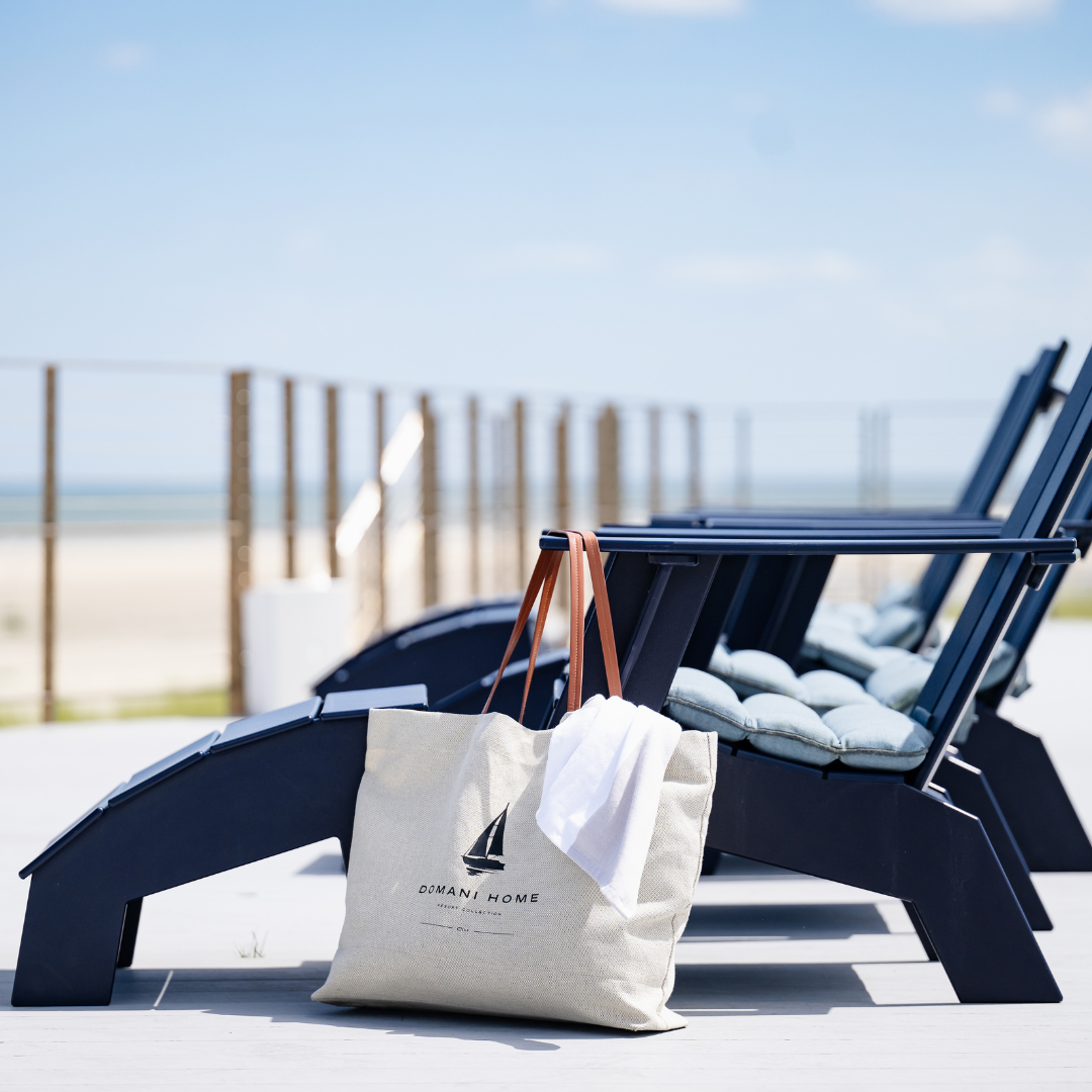  DH Resort Collection Canvas Leather Beach Tote、mySite、elrpsem3k