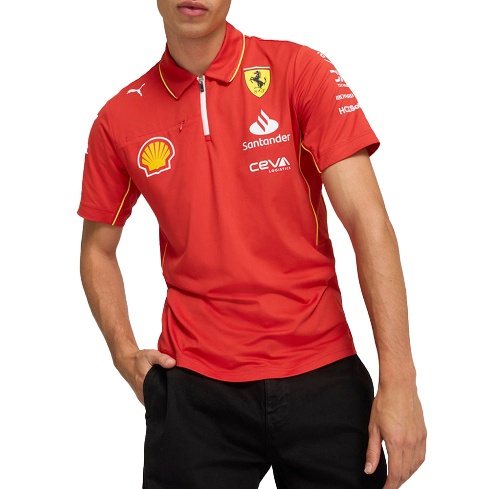 Scuderia Ferrari Team Pro Short Sleeve Polo Shirt、mySite、gtrtttuynbv