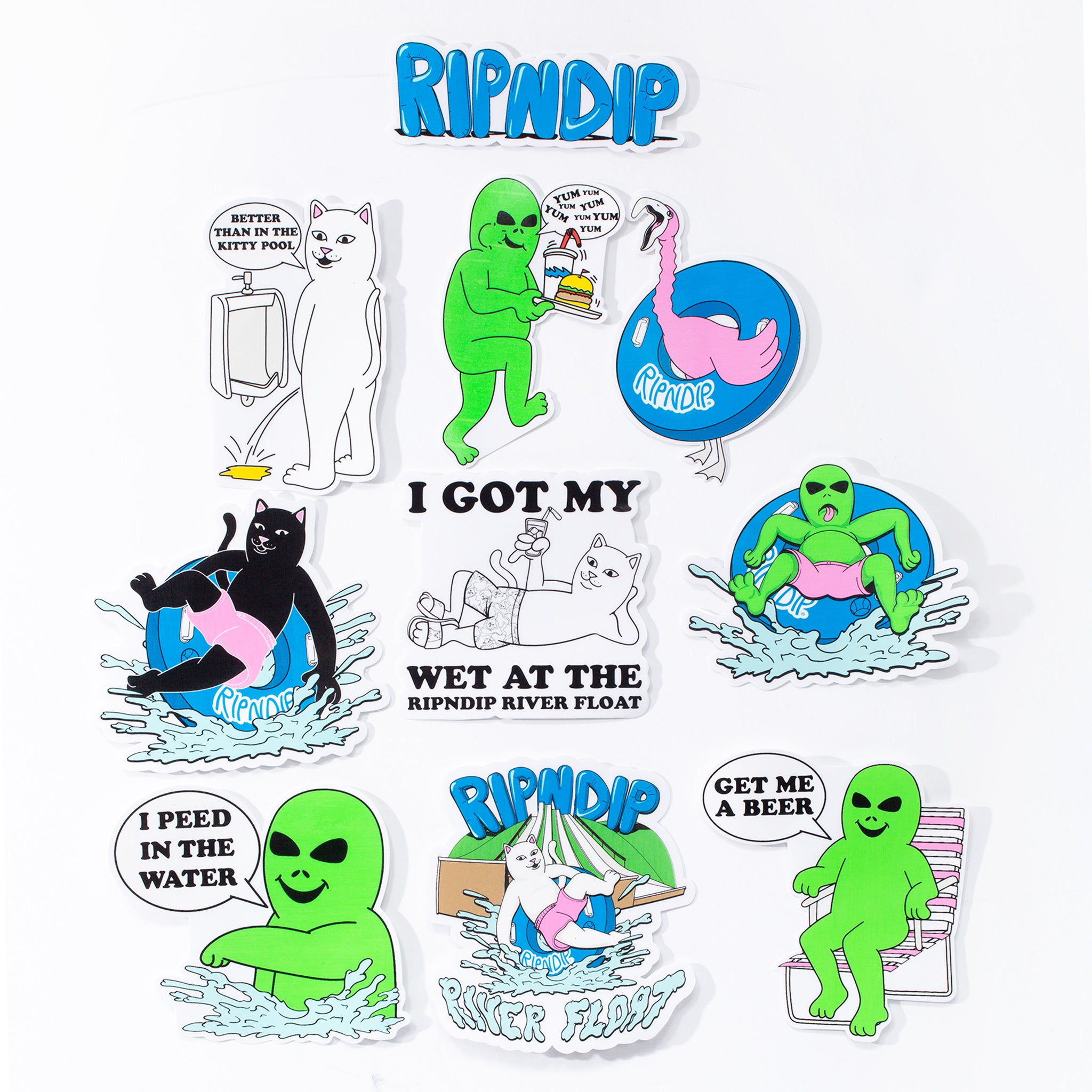  River Float Sticker Pack (Multi)、mySite、merchandisen