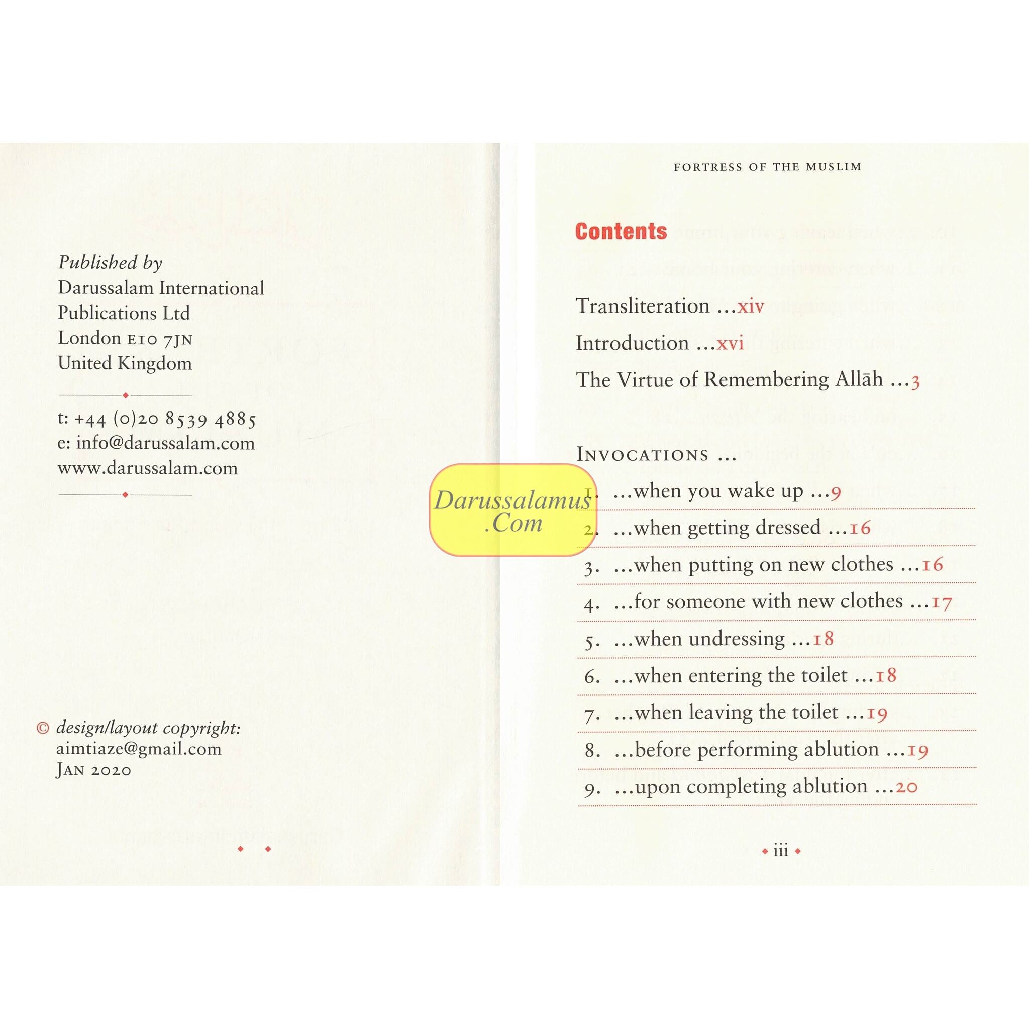 Fortress of The Muslim Du'a from the Qur'an & Sunnah By Sa'id Bin Ali Bin wahaf Al-Qahtani、mySite、topwebapps