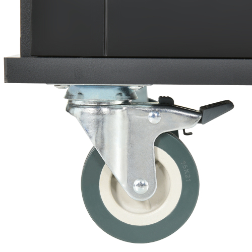 Rolling Mobile Kitchen Island with Solid Wood Top and Locking Wheels,52.7 Inch Width,Storage Cabinet and Drop Leaf Breakfast Bar,Spice Rack, Towel Rack & Drawer (Black)、、casual