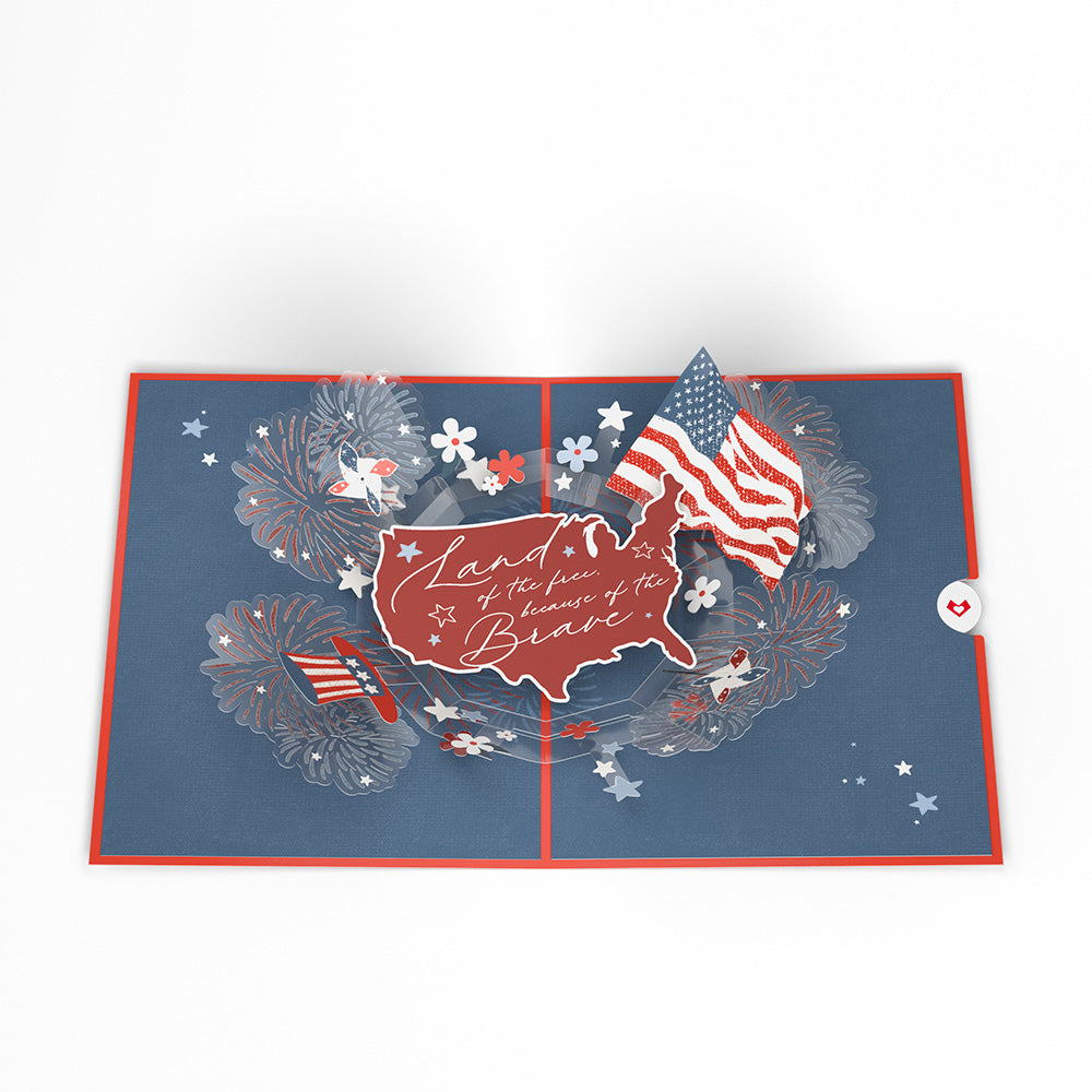 Land of the Free Patriotic Pop-Up Card、mySite、solidvoid