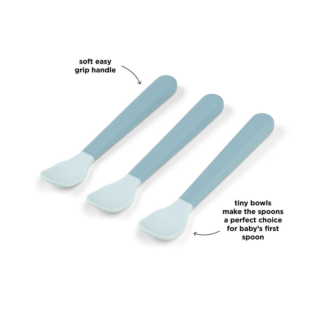  Done by Deer Foodie Easy Grip Baby Spoon - 3 Pack - Blue、mySite、merchandisen