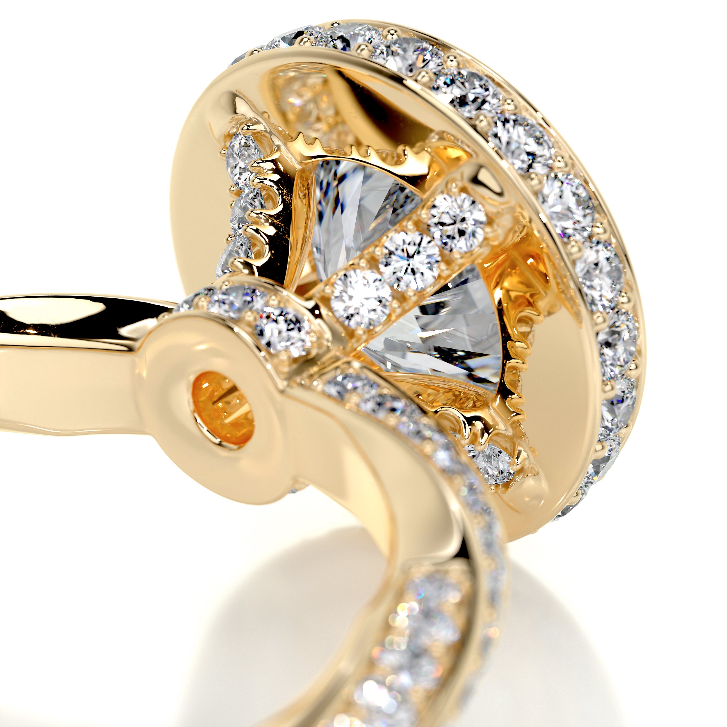 Sarina Diamond Engagement Ring -18K Yellow Gold、mySite、hinf8tx79