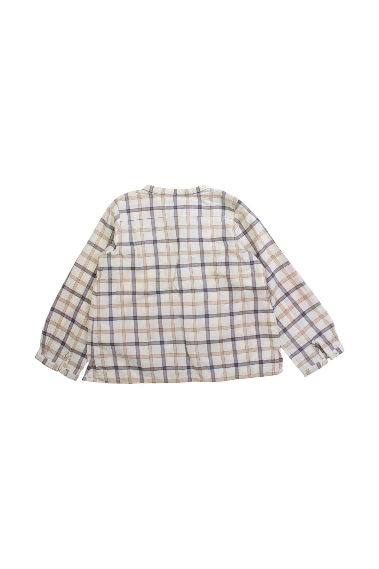 Bonpoint Long Sleeve Checkered Shirt - Size 3T、mySite、g9winljtr