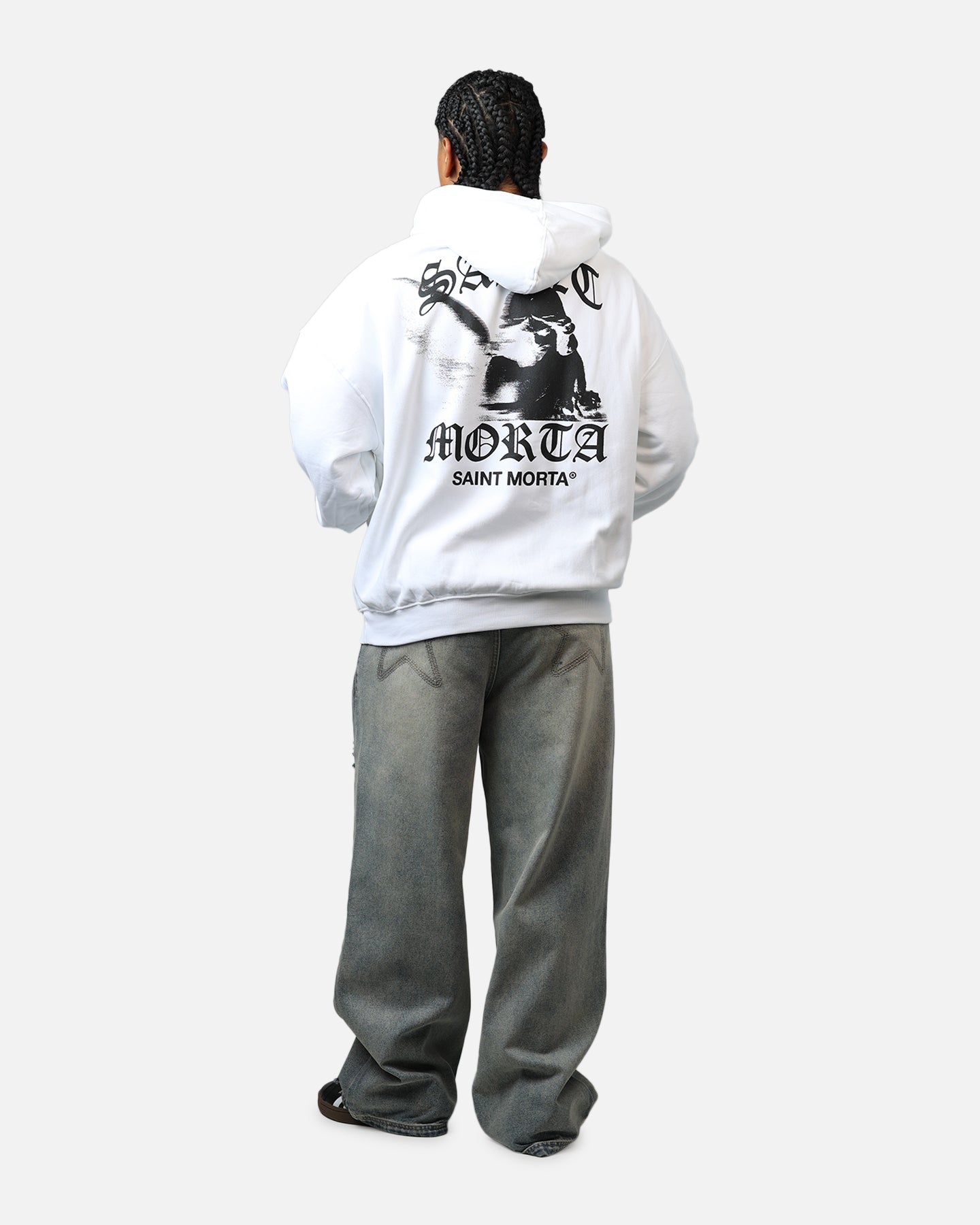 Saint Morta Maiden Boxy Hoodie White、mySite、zt4zffjzw