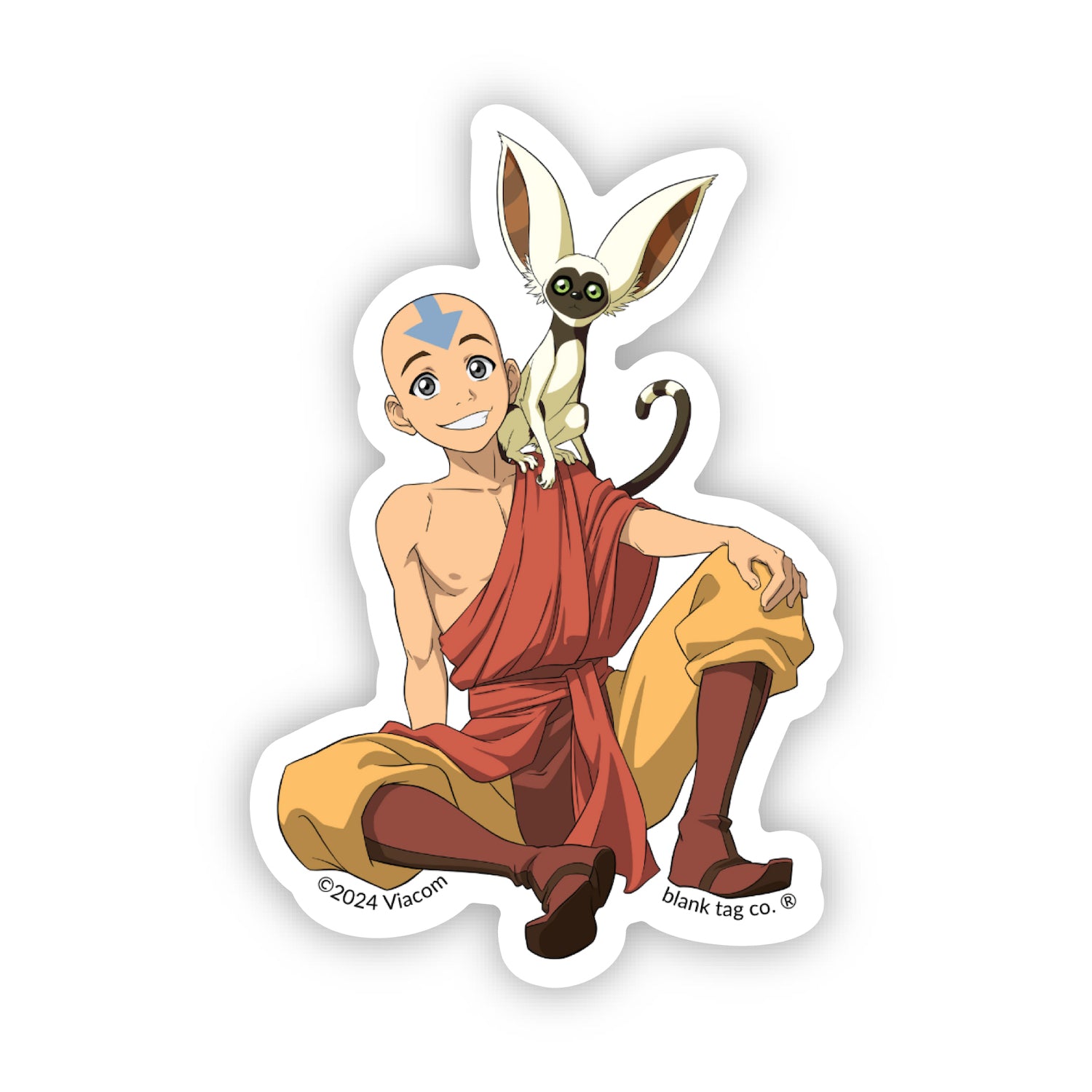  The Avatar Aang & Momo Vinyl Sticker Decal、mySite、ghnorth