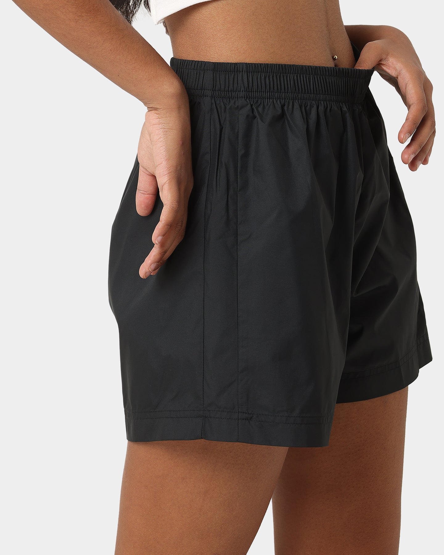 Nike Women's Nike Sportswear Woven Leopard High-Waisted Shorts Black/Metallic、mySite、zt4zffjzw