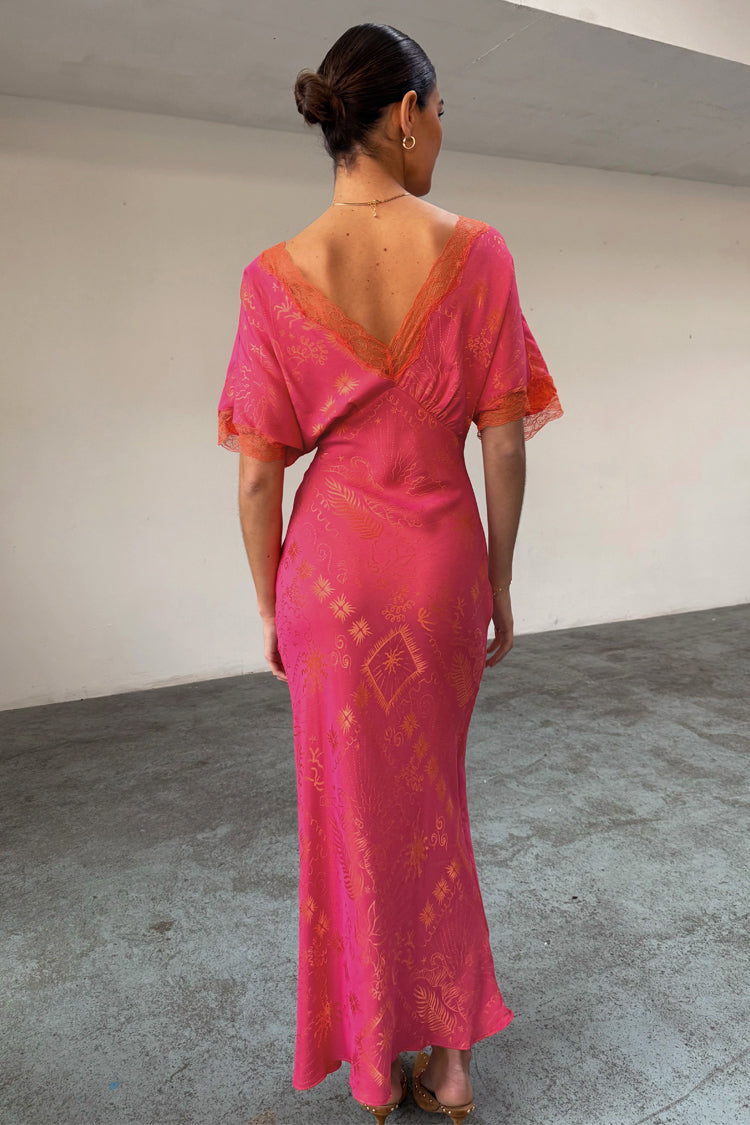 Pink Safari Thea Maxi Dress Petite、mySite、solidvoid