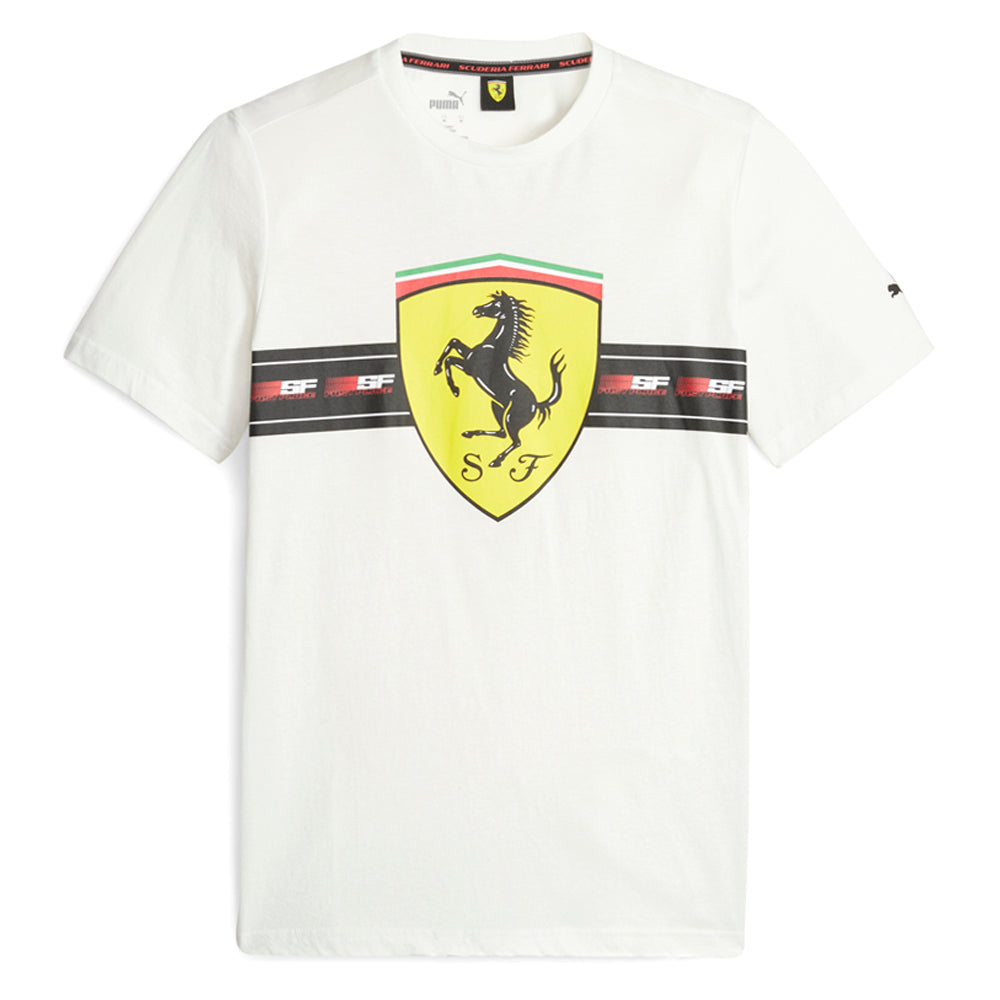 Scuderia Ferrari Race Heritage Big Shield Crew Neck Short Sleeve T-Shirt、mySite、gtrtttuynbv