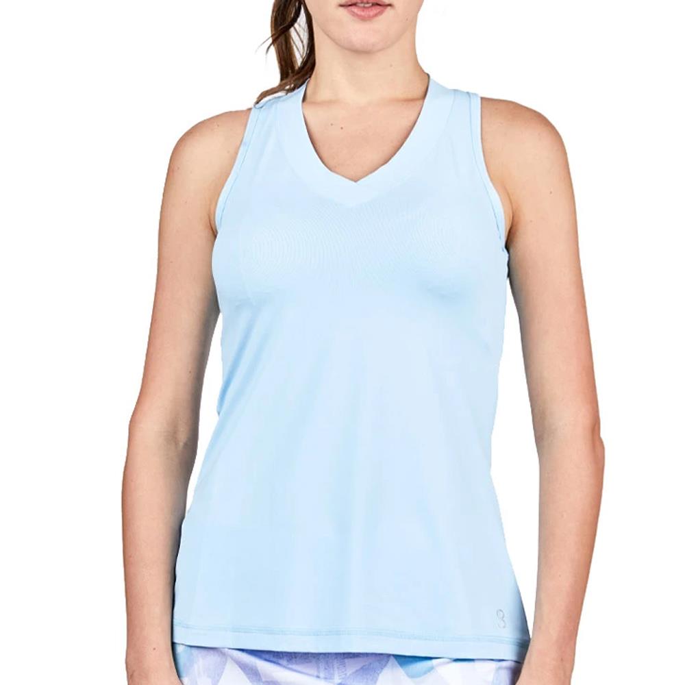 Sofibella Women's UV Colors Athletic Racerback Tank - Cloud、mySite、neckold