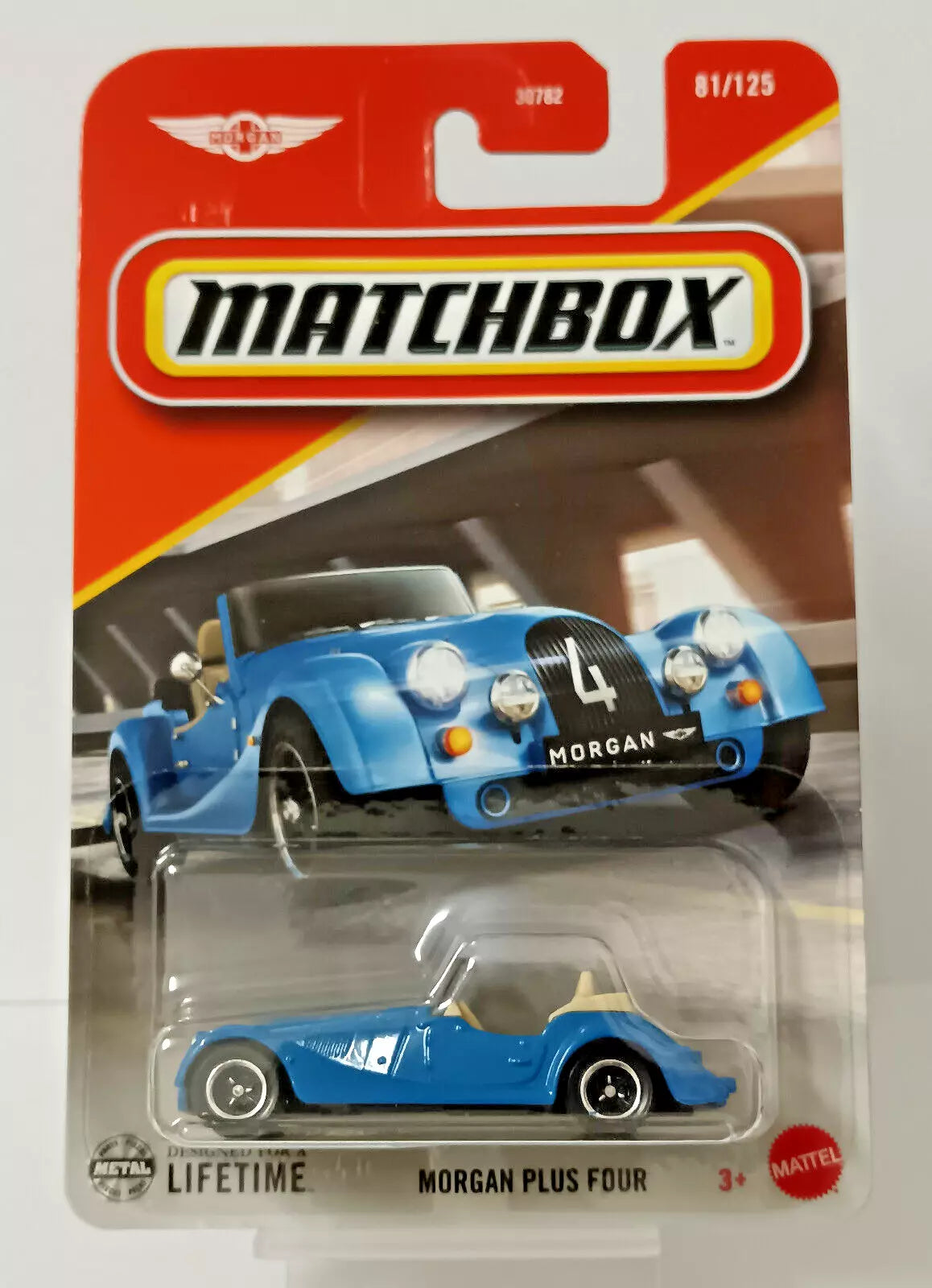 Morgan Plus Four #81 * Blue * 2025 Matchbox Basic Case E、mySite、hgirdovlk