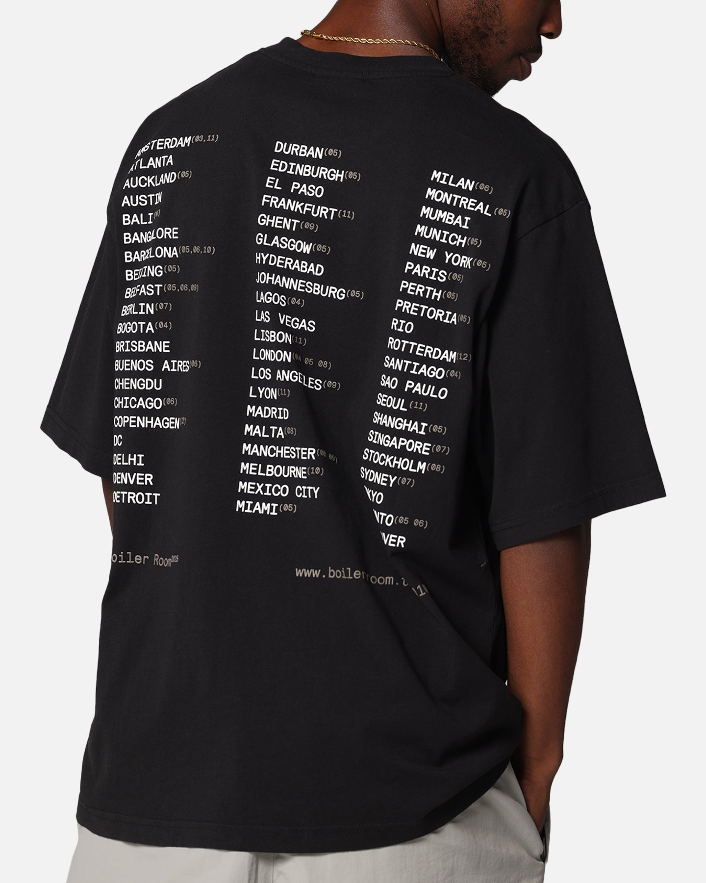 Boiler Room World Tour T-Shirt Black、mySite、zt4zffjzw