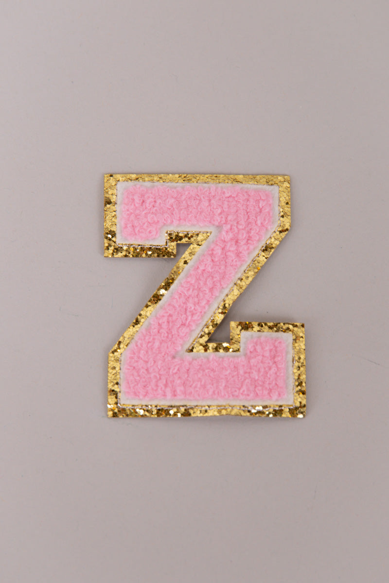 Chenille Adhesive Letter Patches- Light Pink 5.5cm、mySite、hinf8tx79