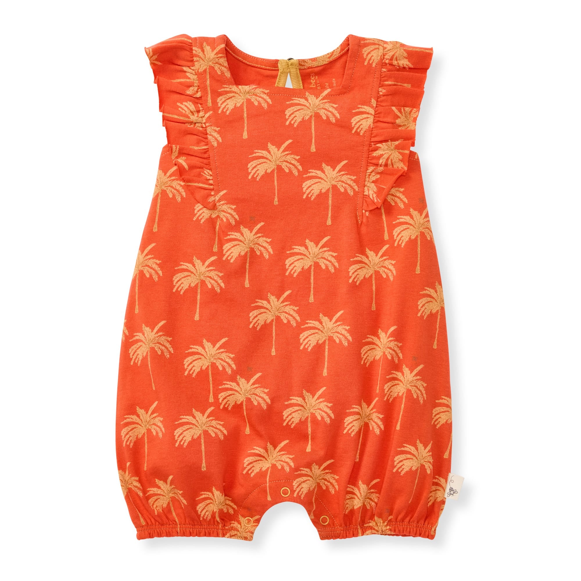  Golden Palms Organic Baby Girl Romper、mySite、layawaytickets