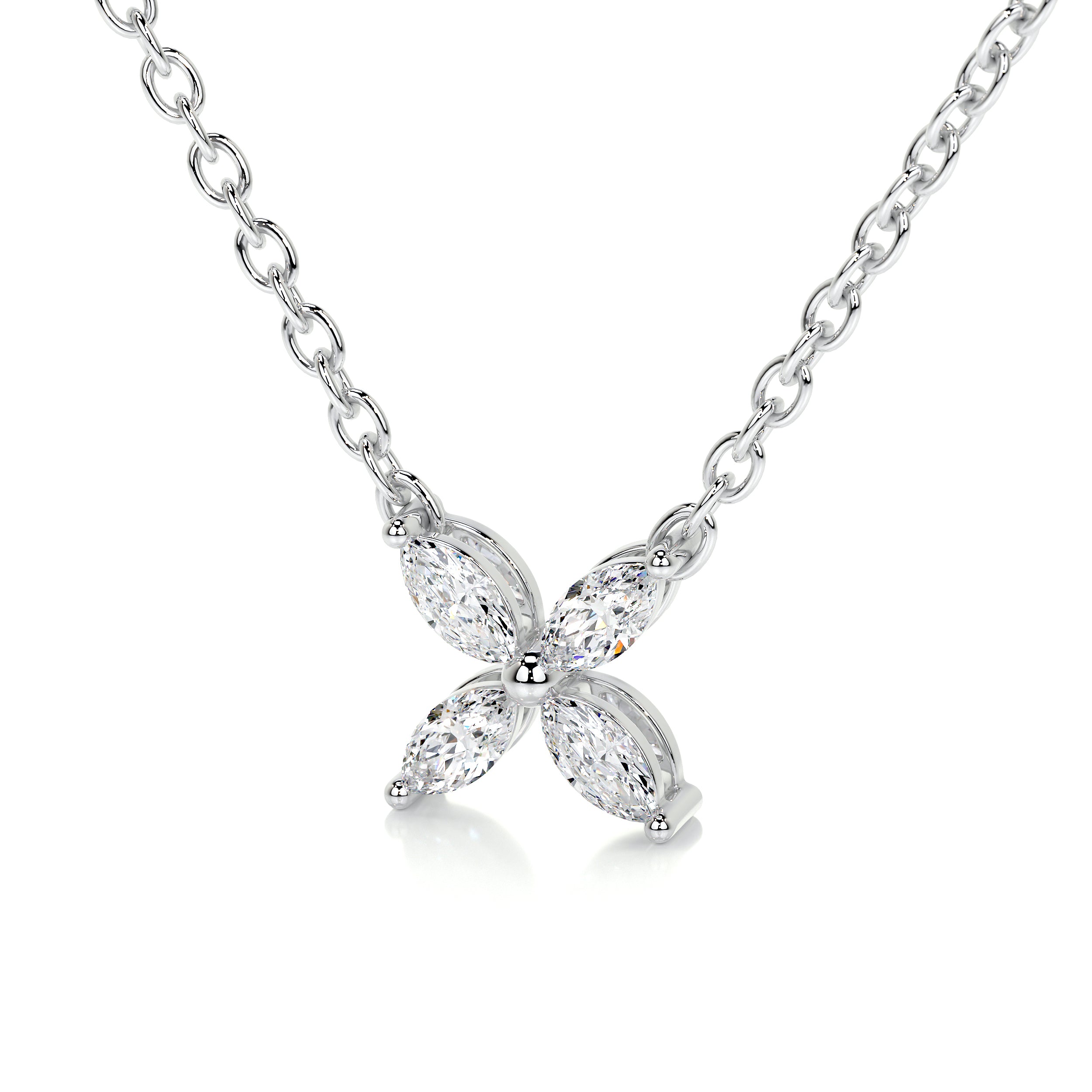 Michelle Lab Grown Diamond Pendant (0.20 Carat) -14K White Gold、mySite、hinf8tx79